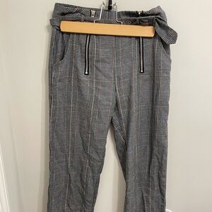 Gray Plaid Women's Valfre Pants